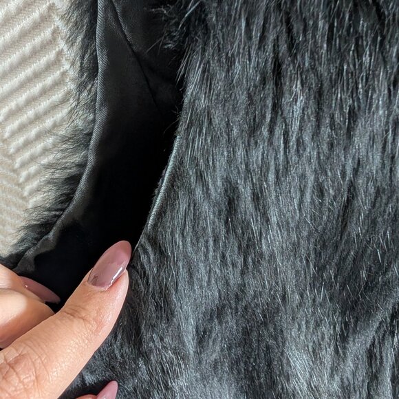 MICHAEL Michael Kors Real Rabbit Fur Vest Black Size Medium - Picture 13 of 14